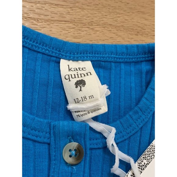 NWT 12-18 Blue Azure Cotton Button Down Tank, Kate Quinn - Picture 2 of 4